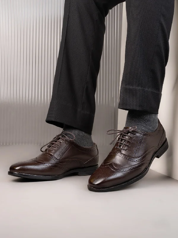 Luxury Sneakers For Sale Alberto Torresi Brown formal Brogue Shoes