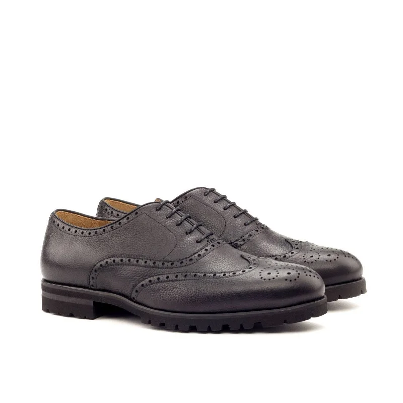 Trendy Sports Sneakers Unique Handcrafted Black Brogue Classic Oxford by Le Ruux