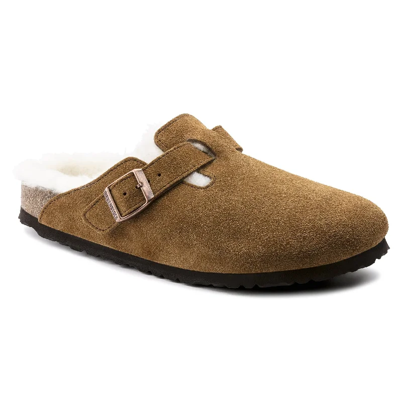 Luxury Hiking Shoes Boston Shearling Suede Leather