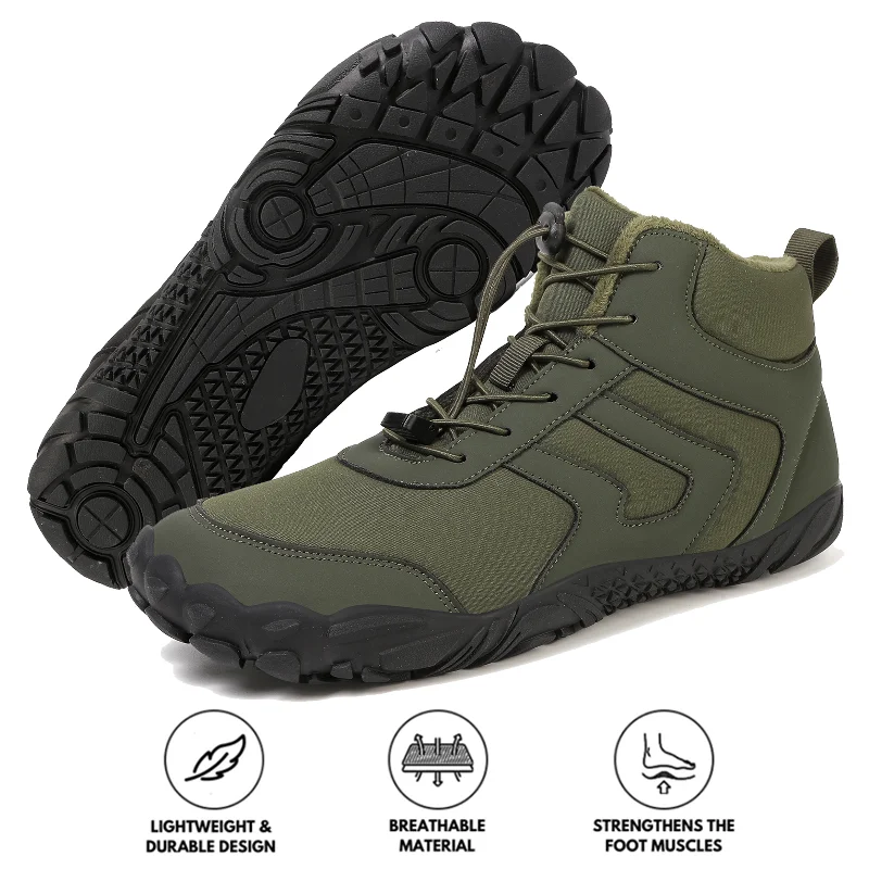 Trendy Sports Sneakers Men's Outdoor Mid-Cut Warm Snow Boots Casual Wear-Resistant Hiking Shoes Footwear Non-slip & Waterproof Winter Barefoot Shoe Trendy Sports Sneakers Men's Outdoor Mid-Cut Warm Snow Boots Casual Wear-Resistant Hiking Shoes Footwear Non-slip & Waterproof Winter Barefoot Shoe