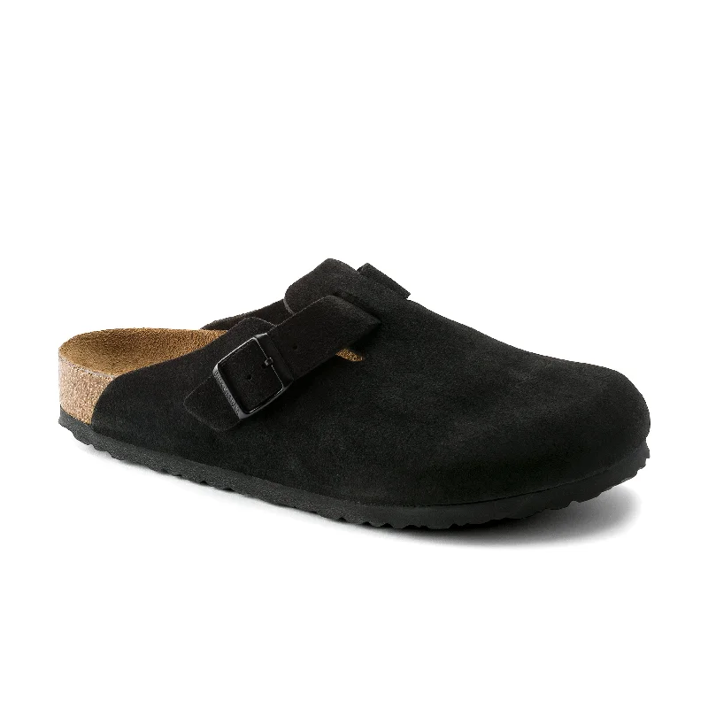 Trendy Walking Boots Boston SFB Black Suede Leather