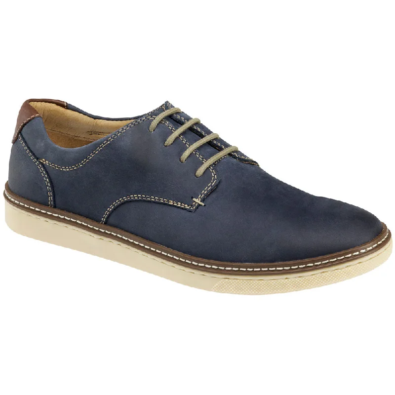 Trendy Boots For Winter Johnston & Murphy McGuffey Plain Toe Oxford Navy Leather (Men's)