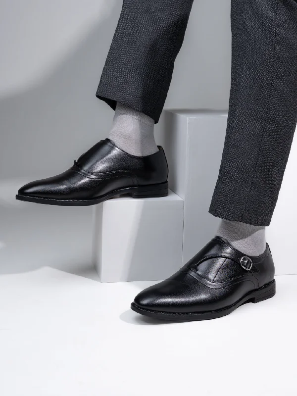 Trendy Formal Shoes Alberto Torresi Black Slipon formal Shoes