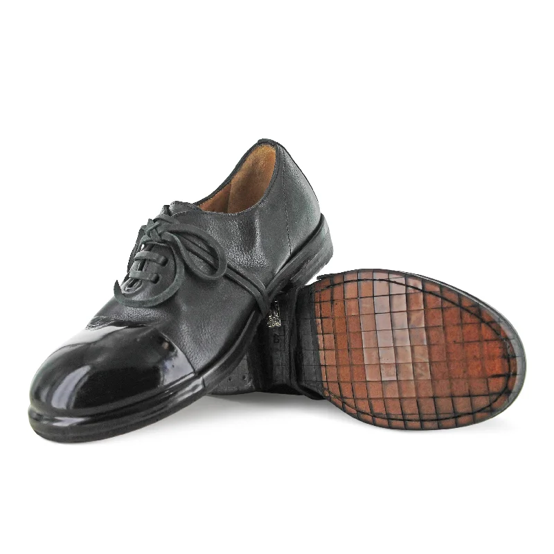 Outdoor Sneakers Collection 8287 - Handmade Black Rubber Toe Cap