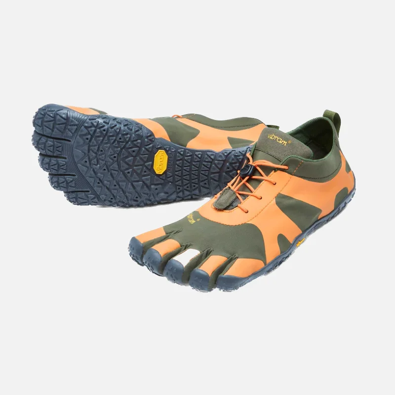 Stylish Work Sneakers Vibram V-Alpha Mens Barefoot Shoes -Military Orange