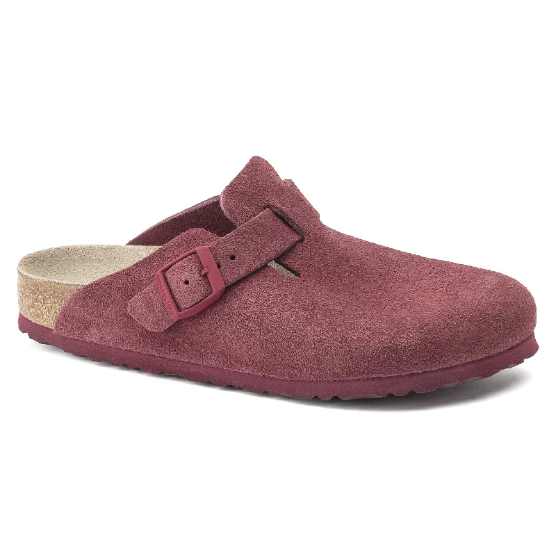 Cozy Casual Shoes Boston Soft Footbed Suede Leather