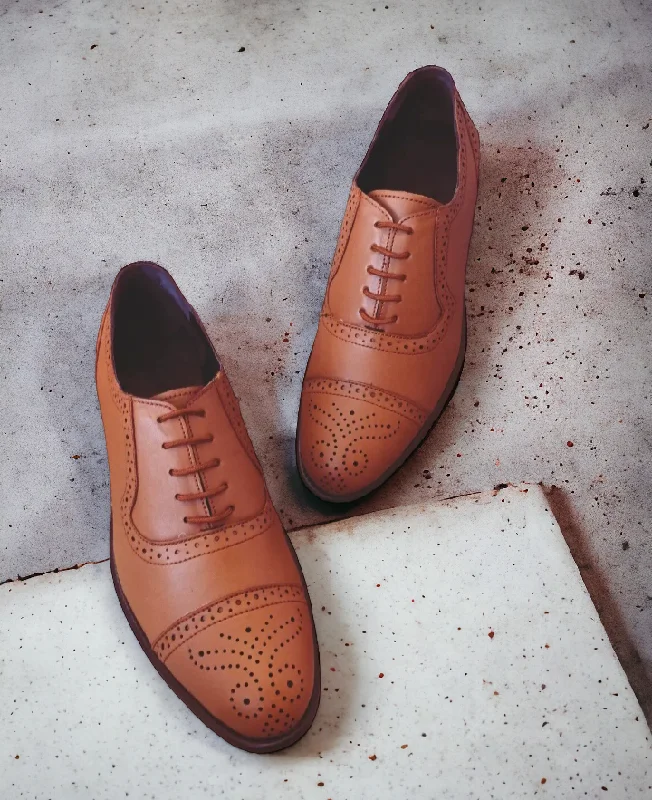 Fashionable Work Boots Lucas Brogue Shoe