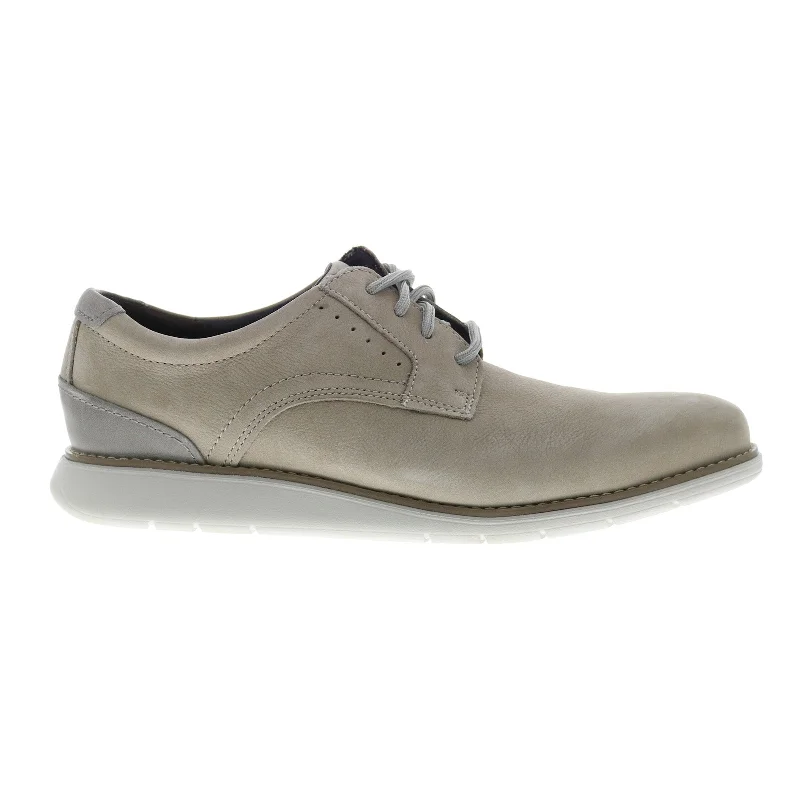 Waterproof Sports Shoes Rockport Total Motion Craft Plain Toe Mens Gray Oxfords Plain Toe Shoes