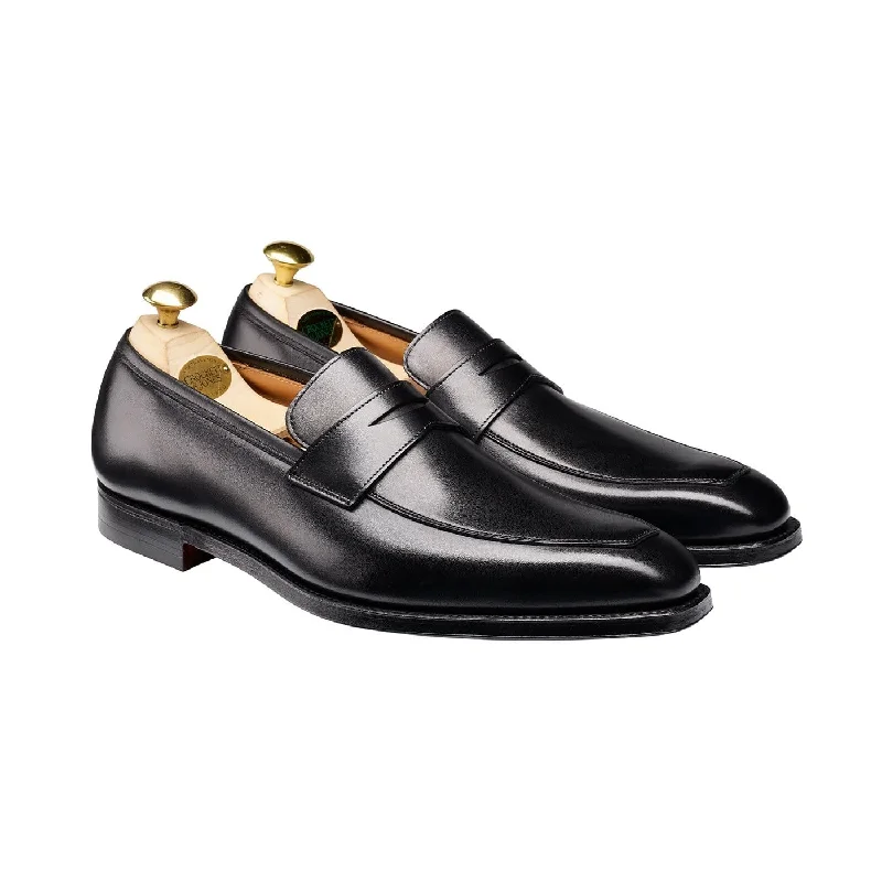 Comfortable Heeled Shoes Merton Black Calf