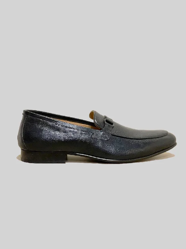 Designer Hiking Boots Single Rhodes Loafer - Pebble Grain Black