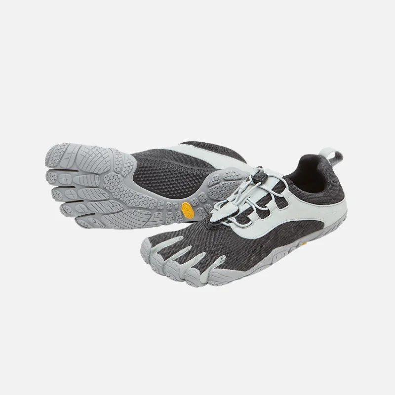 Slip-On Winter Shoes Vibram V-Run Retro Mens - Black/Grey
