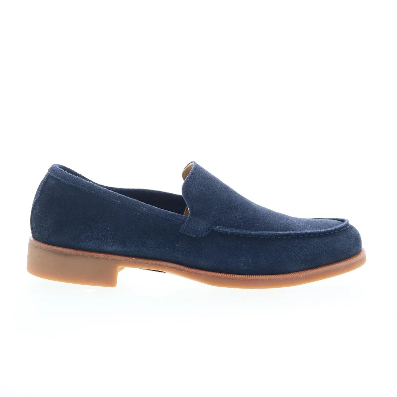 Durable Flip Flops Di Bianco SC602 Suede SC602 Mens Blue Suede Loafers & Slip ons Casual Shoes