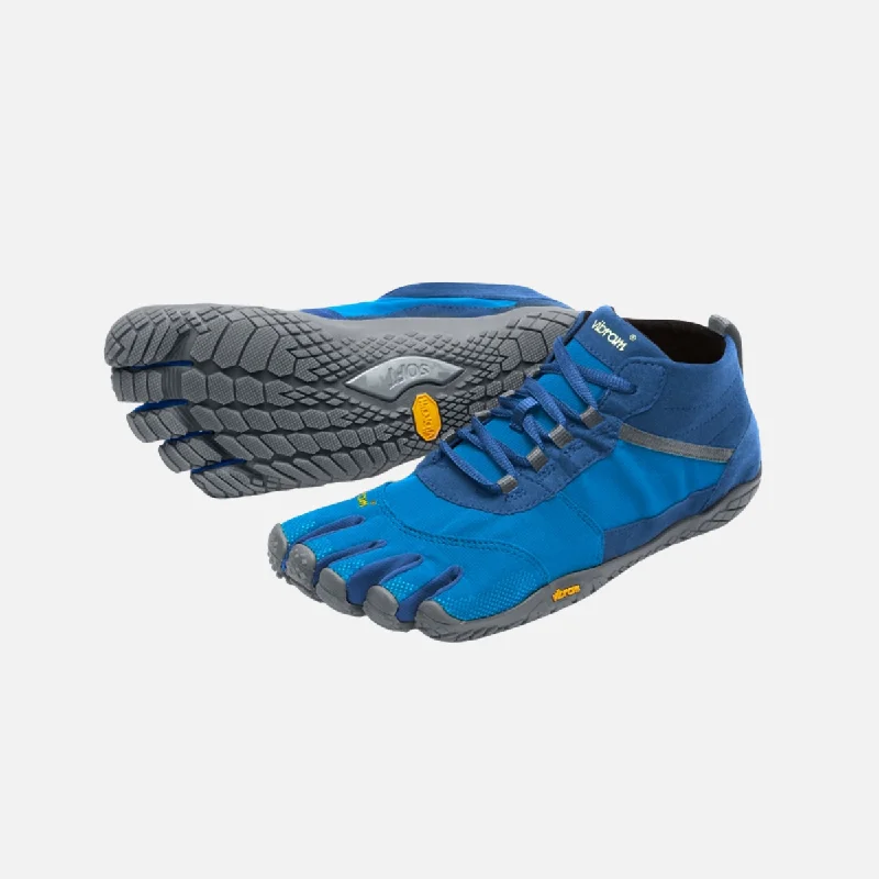 Luxury Leather Sneakers Vibram V-Trek Men's Trekking Shoe - Blue