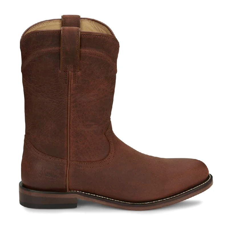 Stylish Casual Footwear Braswell 10 Inch Round Toe Pull On Cowboy Boots