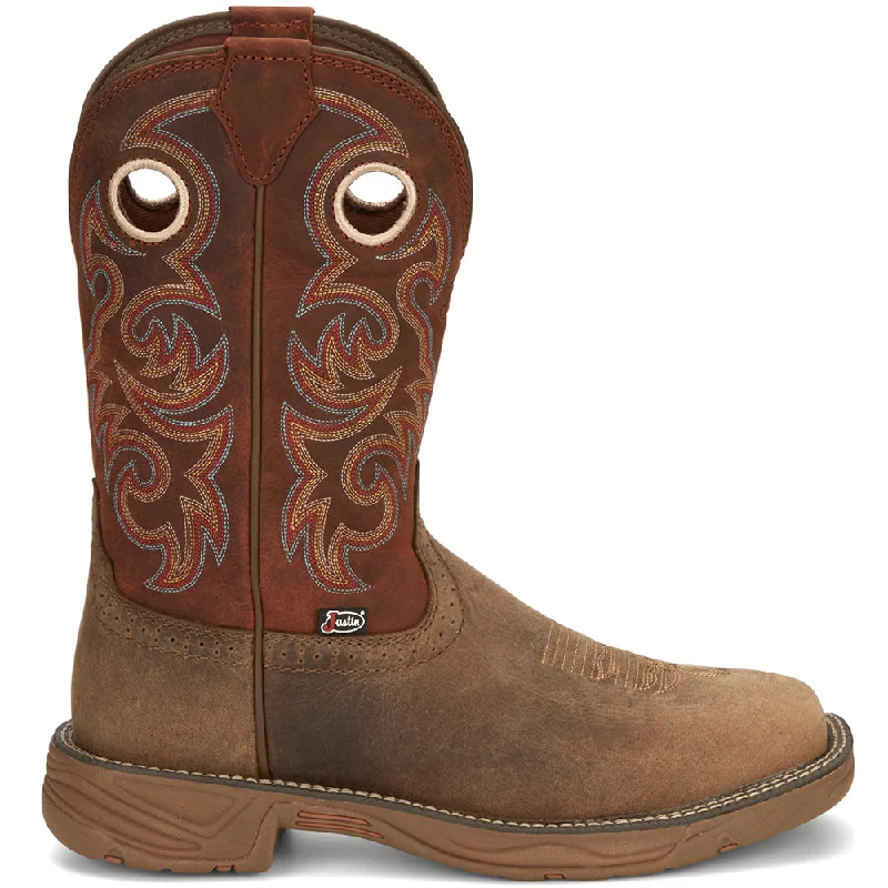 Classic Hiking Footwear Rush 11 Inch Square Toe Western Work Boots
