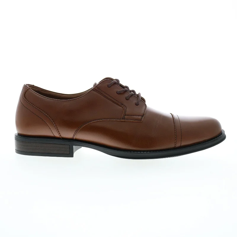 Casual Winter Shoes Dockers Garfield 90-36452 Mens Brown Oxfords & Lace Ups Cap Toe Shoes