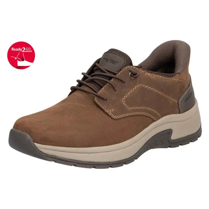 Lightweight Snow Boots Mens Rieker Bruce 50 in Noce/Moro/Mandel/Braun