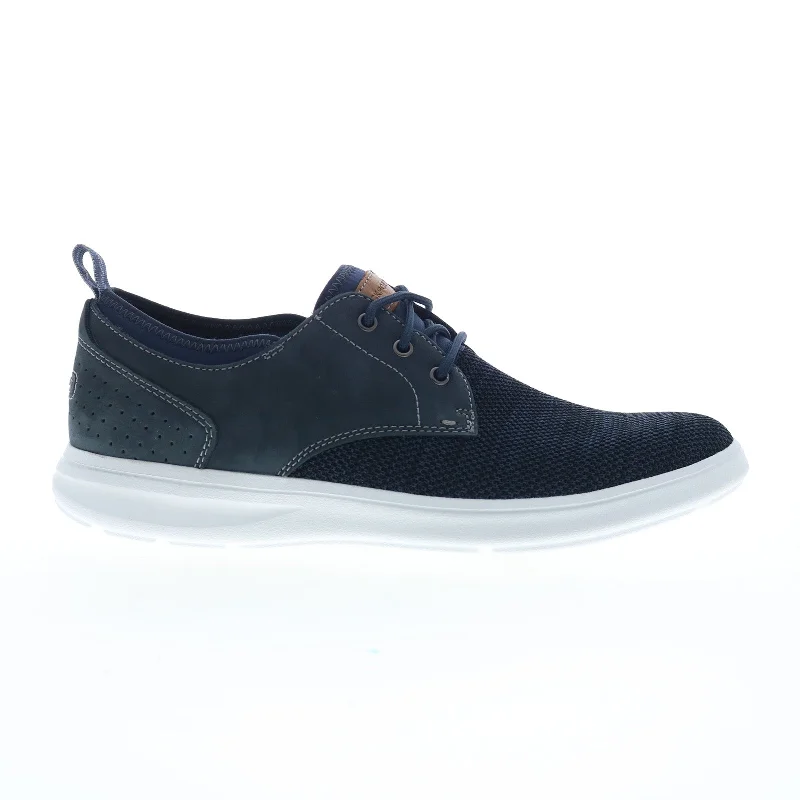 Fashionable Hiking Shoes Rockport Zaden Plain Toe CH4927 Mens Blue Oxfords & Lace Ups Casual Shoes