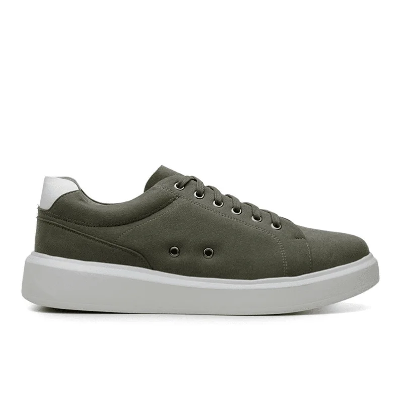 Lightweight Snow Boots 'Milano' men's vegan sneaker by Vincente Verde - dark olive