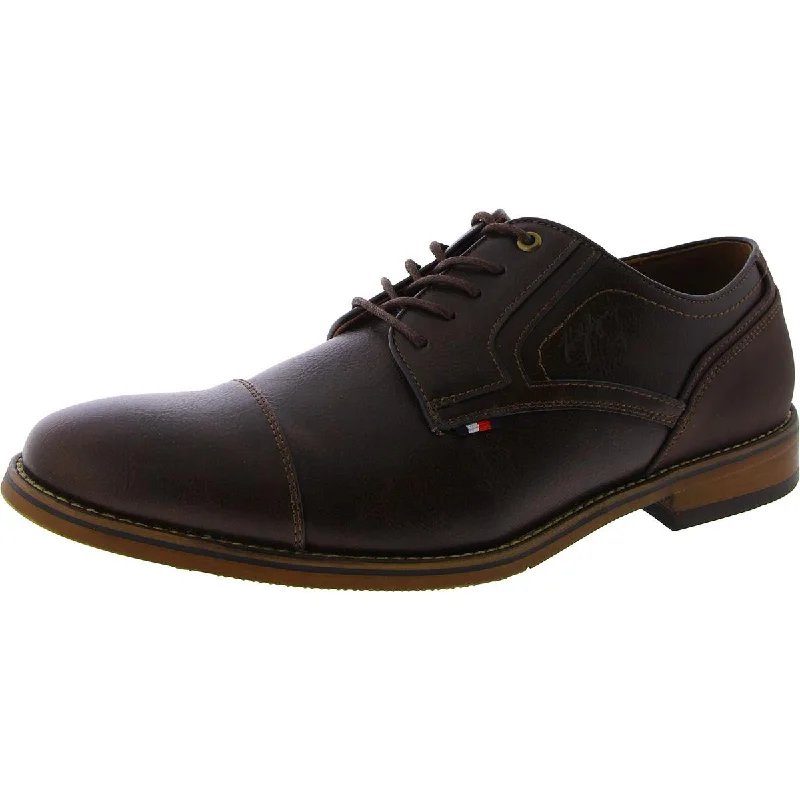 Trendy Walking Boots Banly Mens Faux Leather Lace Up Derby Shoes