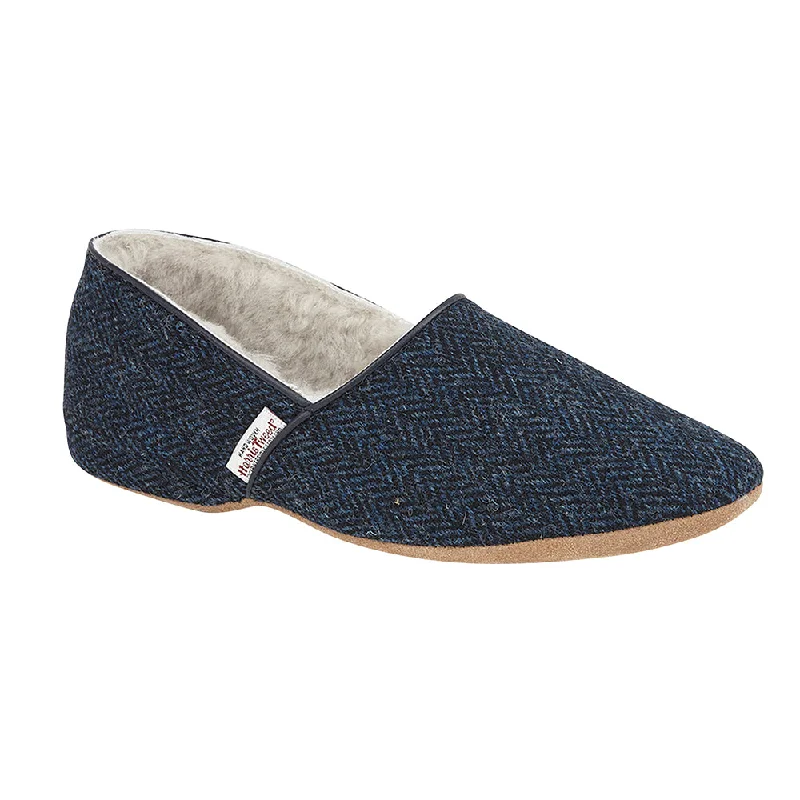 Navy Harris Tweed