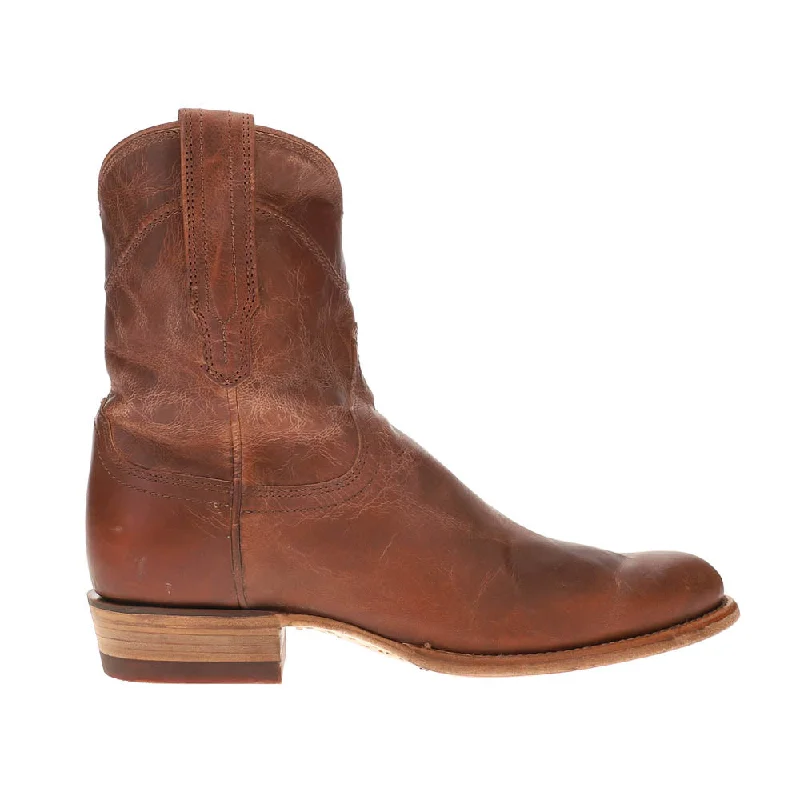 Formal Hiking Footwear The Dean Embroidered Round Toe Zippered Cowboy Boots