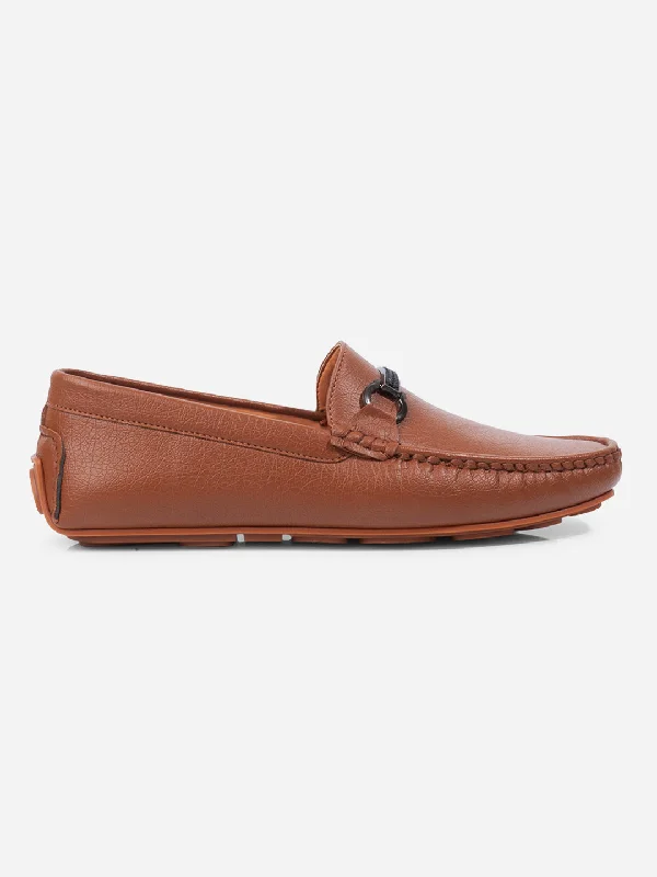 Best Work Boots Men's Tan Moc Toe Buckle Loafer (IX4111)