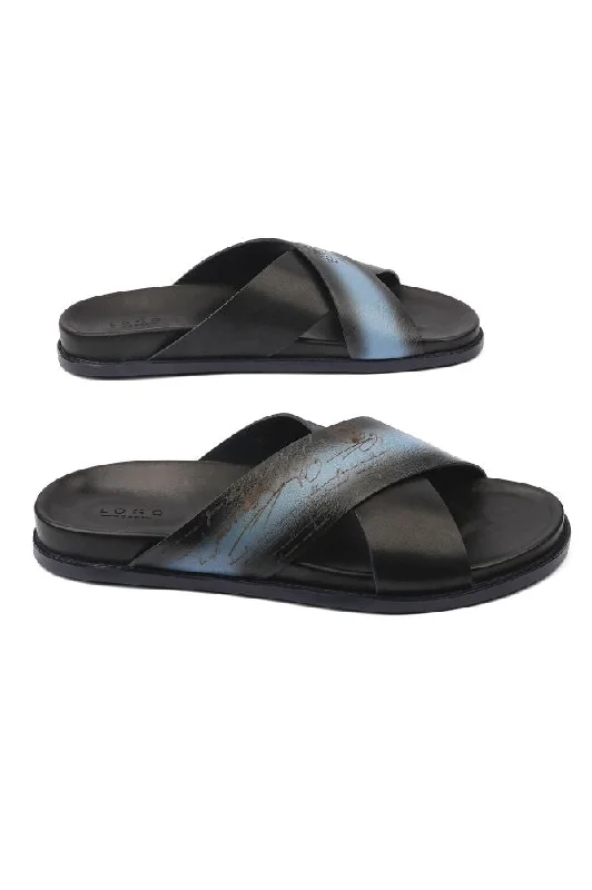 Trendy Sports Footwear LOGO 7929 BLA