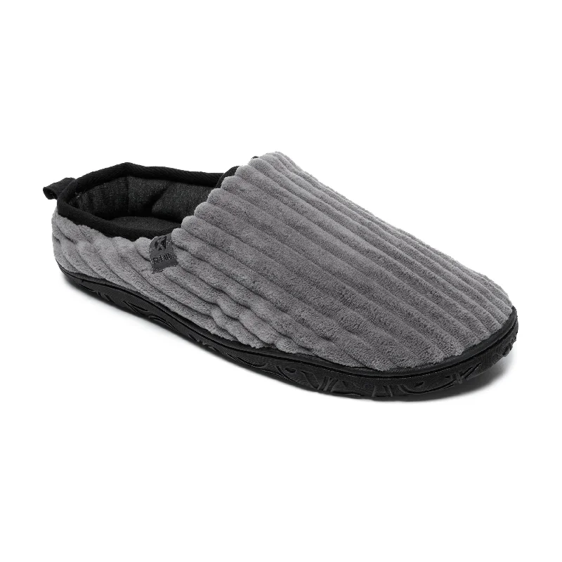 Designer Work Shoes Jamie - Jumbo Cord Mule Slipper - Grey