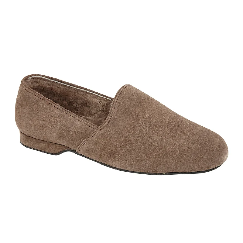 Luxury Running Shoes GREG Mens Suede Sheepskin Slippers