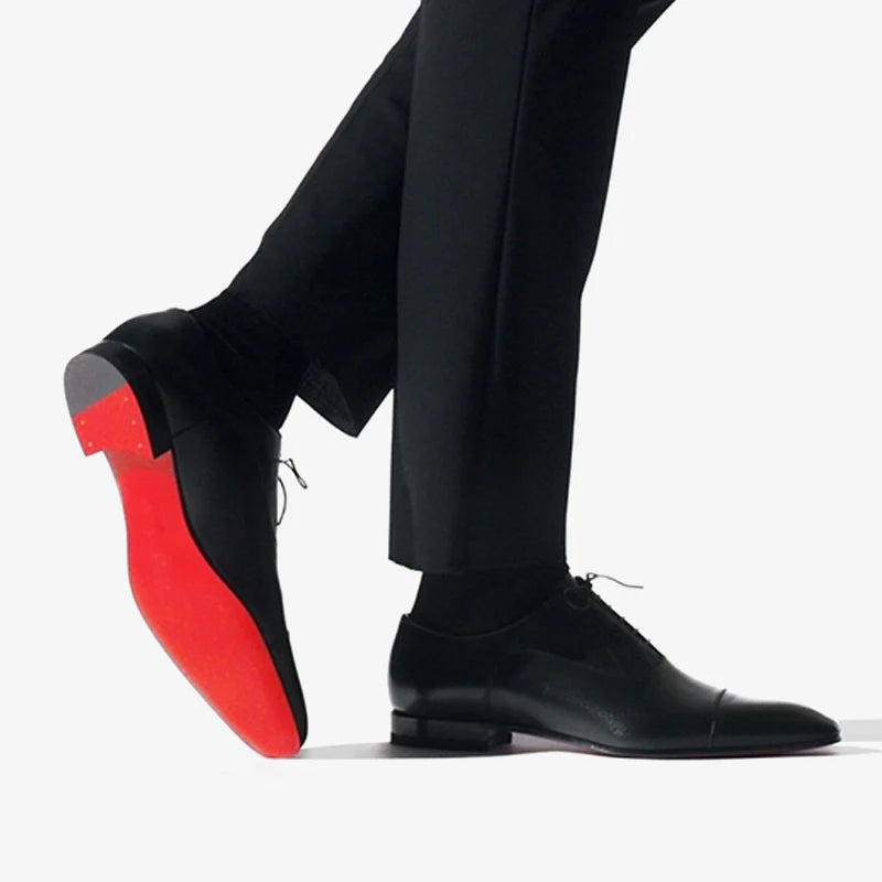 Luxury Sneakers For Sale The rossi X3 - Red bottom sole unique oxford shoes for men