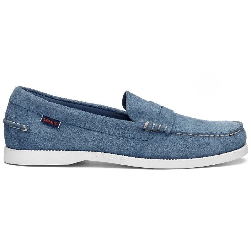 Comfortable Formal Footwear Dan Boat Roughout - Indigo