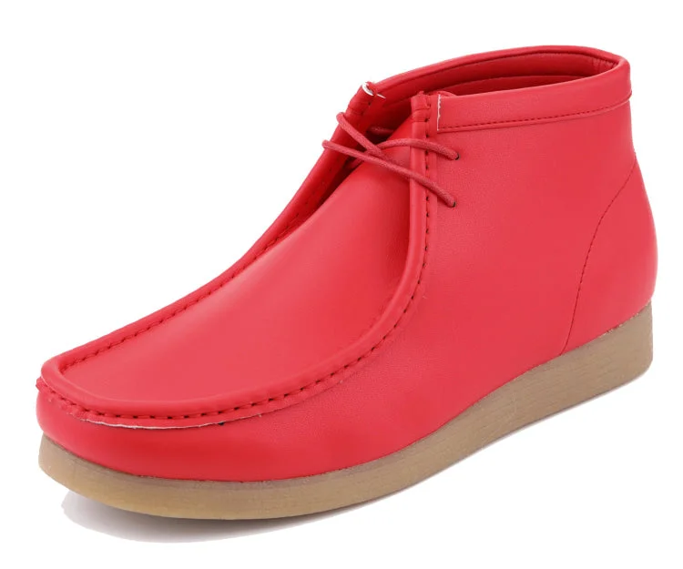 Comfortable Winter Sandals Jason2 Red (Smooth)