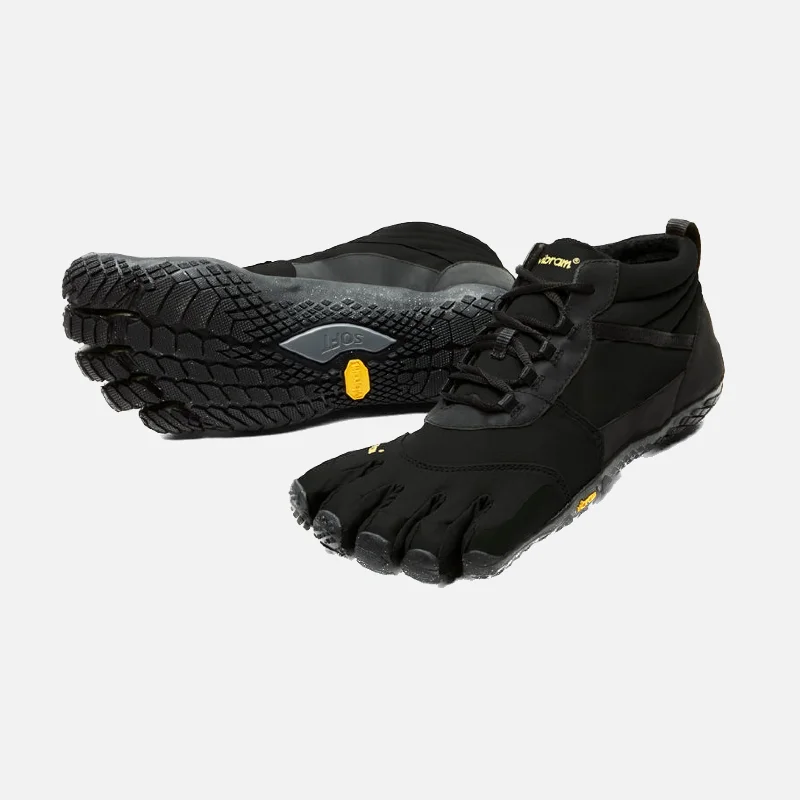 Trendy Walking Boots Vibram V-trek Insulated Men's shoes - Black