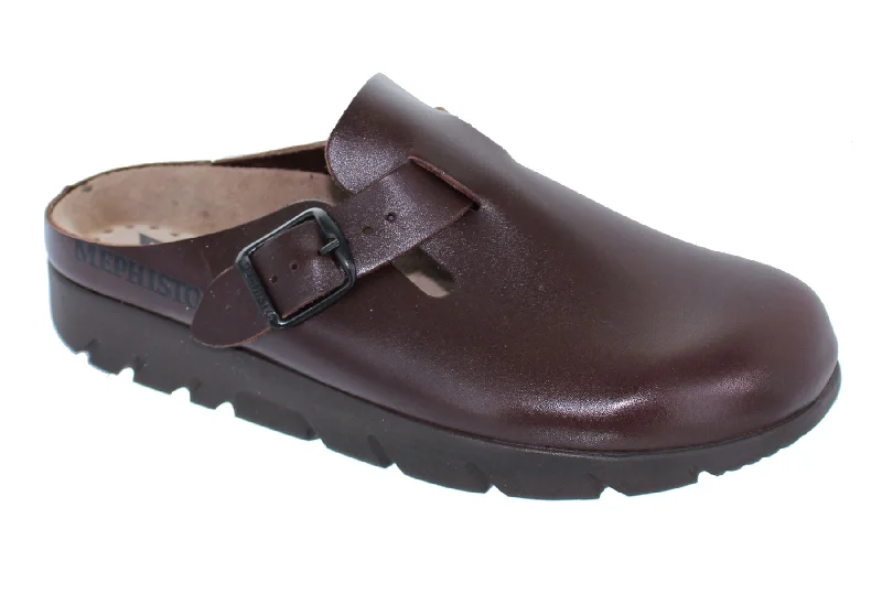 Comfortable Platform Boots Mephisto Zaverio Chestnut Leather