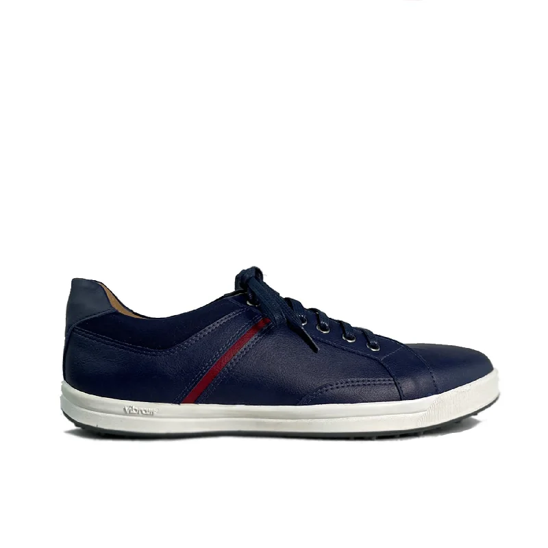 Luxury Sandals For Sale 'Ciaran' men's vegan sneaker by Zette Shoes - navy