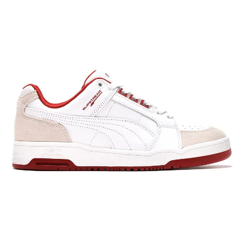 Comfortable Hiking Footwear Puma Men's Slipstream Lo White/Burgundy