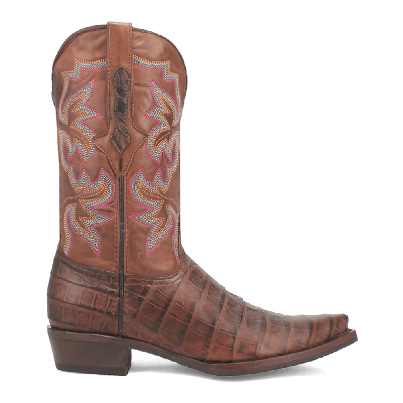 Classic Hiking Boots Gator Embroidered Alligator Print Snip Toe Pull On Cowboy Boots Classic Hiking Boots Gator Embroidered Alligator Print Snip Toe Pull On Cowboy Boots