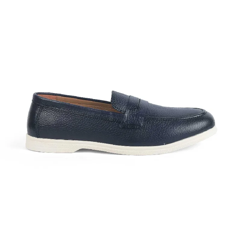 Designer Sneakers For Sale Tresmode Federer Blue Men's Penny Leather Driving Loafers Designer Sneakers For Sale Tresmode Federer Blue Men's Penny Leather Driving Loafers