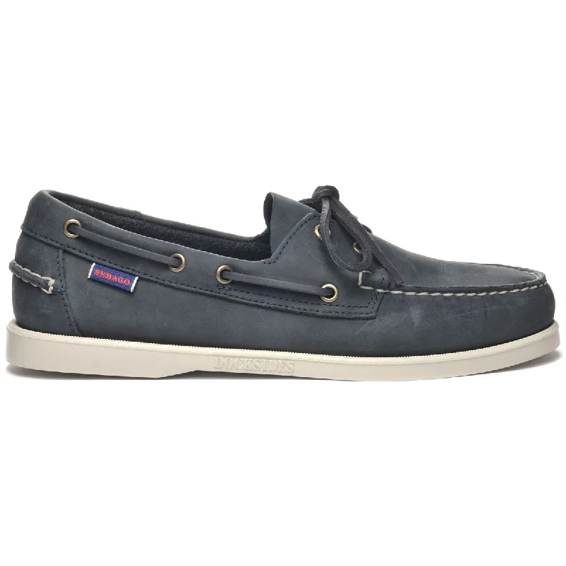Breathable Hiking Footwear Docksides Portland Crazy H - Navy Blue