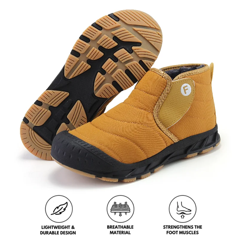 Affordable Hiking Shoes Autumn & Winter Snow Boots Outdoor Plus Velvet Hiking Shoes Footwear Non-slip & Waterproof Winter Barefoot Shoe (Unisex)