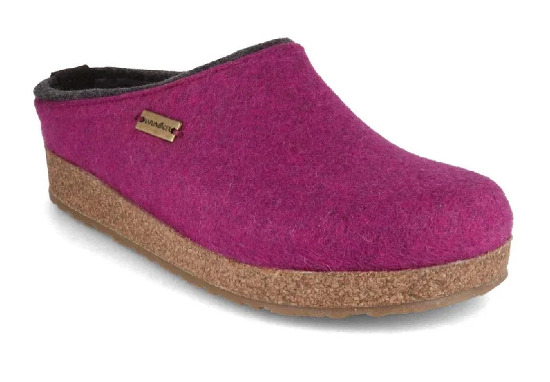 Stylish Platform Boots HAFLINGER Clog | Grizzly Kris, Mulberry