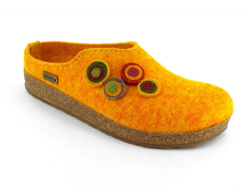 Trendy High Heels For Sale HAFLINGER Women's Slippers Grizzly Kanon, Yellow