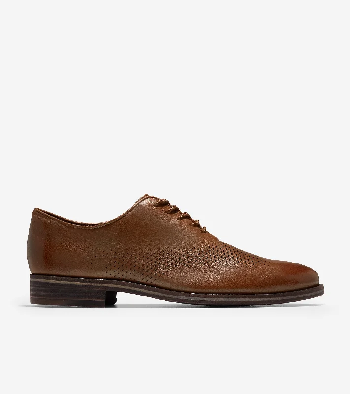Luxury Running Shoes Տղամարդու Washington Grand Laser Wingtip Օքսֆորդ