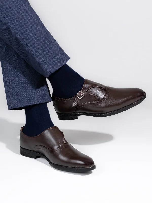 Luxury Sandals For Sale Alberto Torresi Dark Brown Slipon formal Shoes