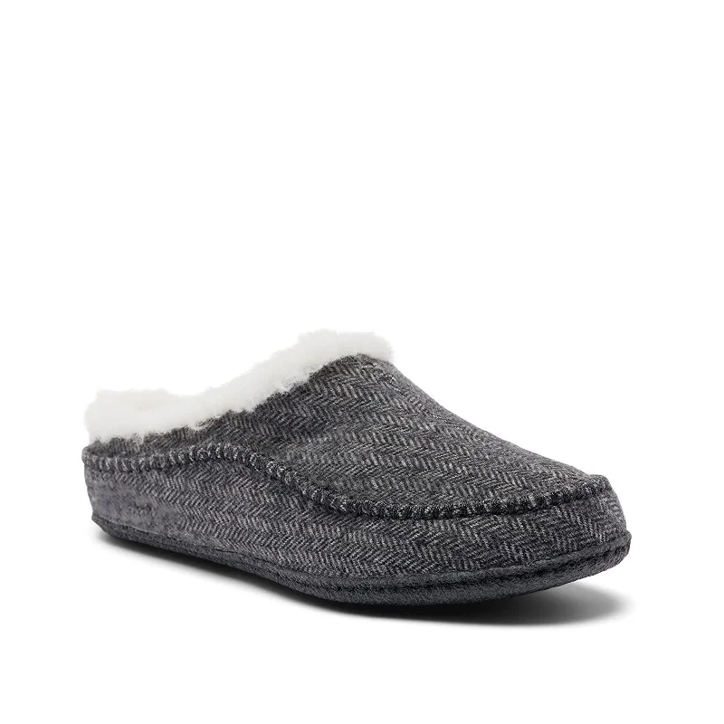 Slip-On Winter Shoes Men's Shoes Sorel FALCON RIDGE II Suede Slippers 2010201028 GRILL / BLACK