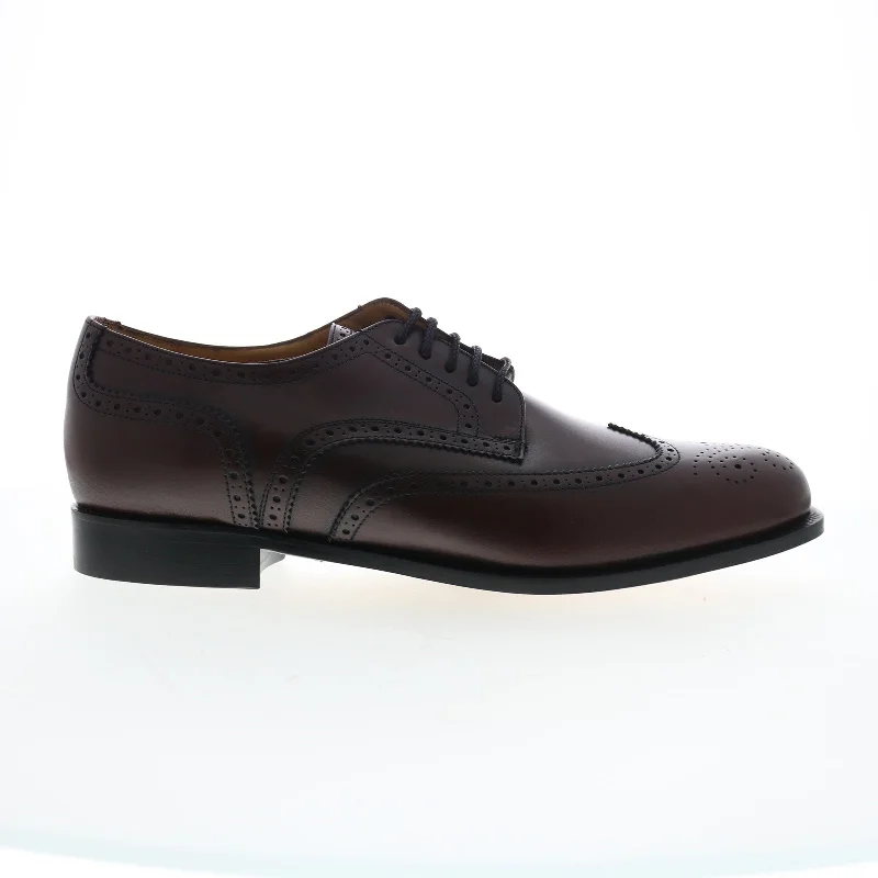 Breathable Hiking Footwear Dino Monti Alpha Mens Burgundy Oxfords & Lace Ups Wingtip & Brogue Shoes