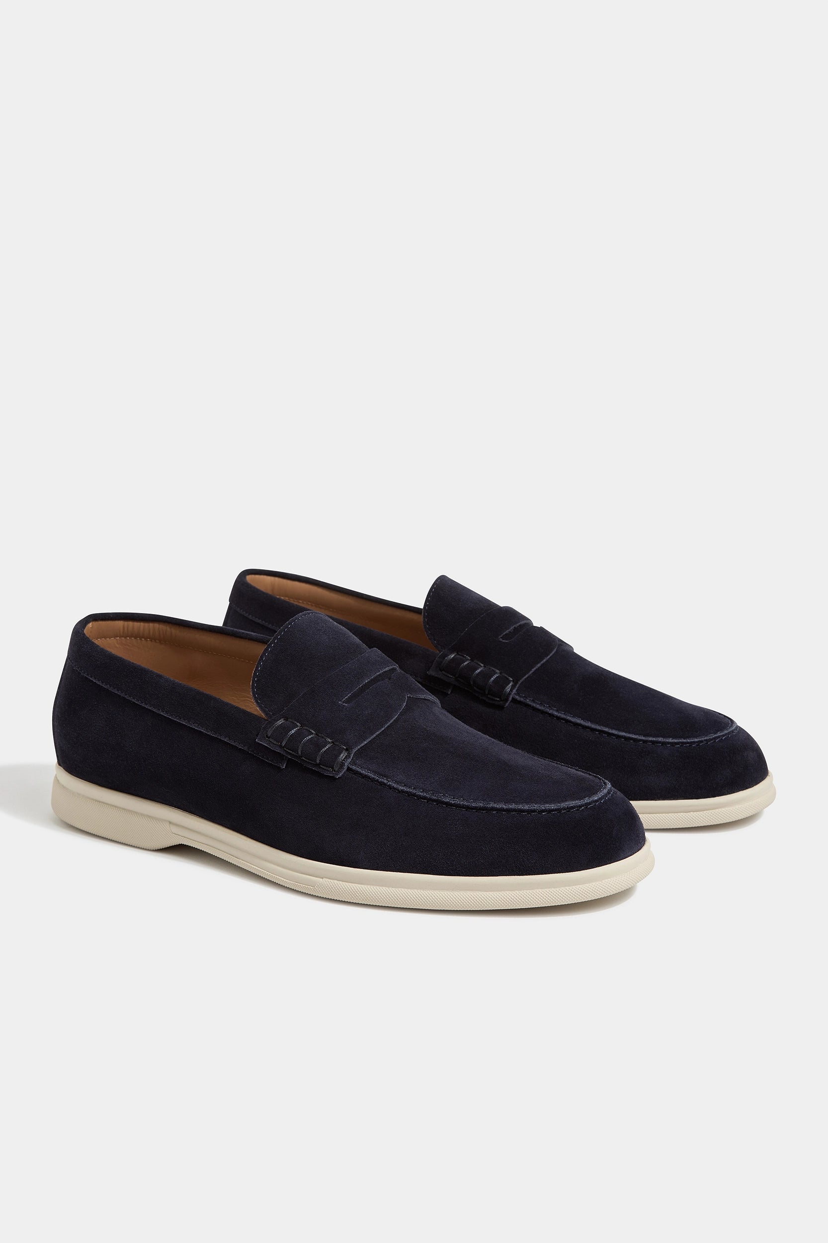 High Fashion Footwear Blue penny loafers - Made in Italy