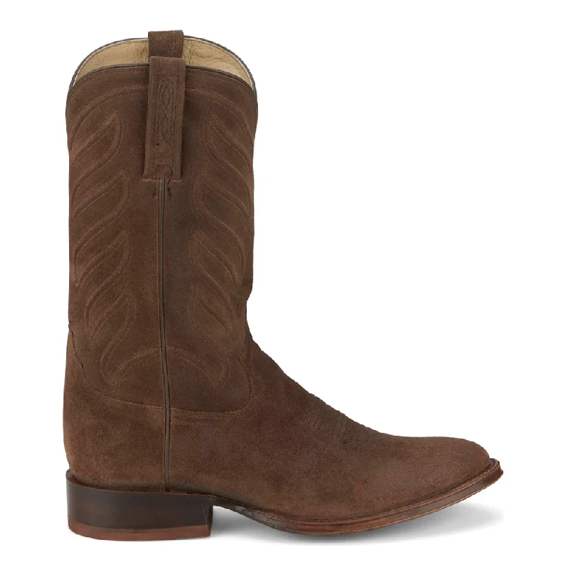 Fashionable Work Sneakers Amado Suede 12 Inch Medium Round Toe Pull On Cowboy Boots