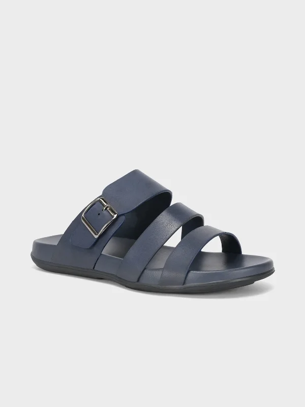 Comfortable Platform Boots Mens "PAVLOS" Adorned Strappy Slippers